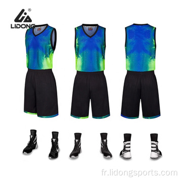 Jersey et shorts uniformes de basket-ball personnalisés